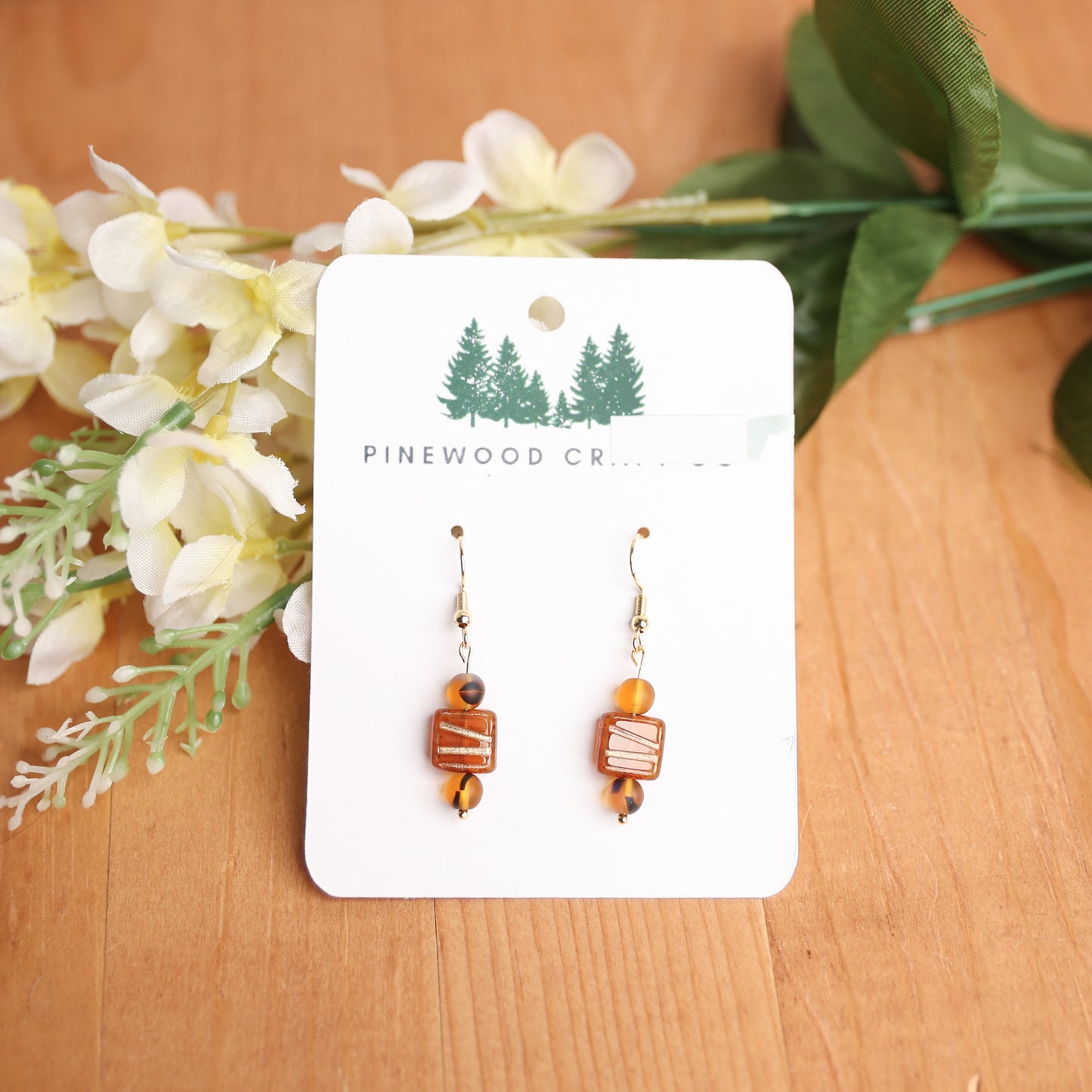 Czech glass earrings