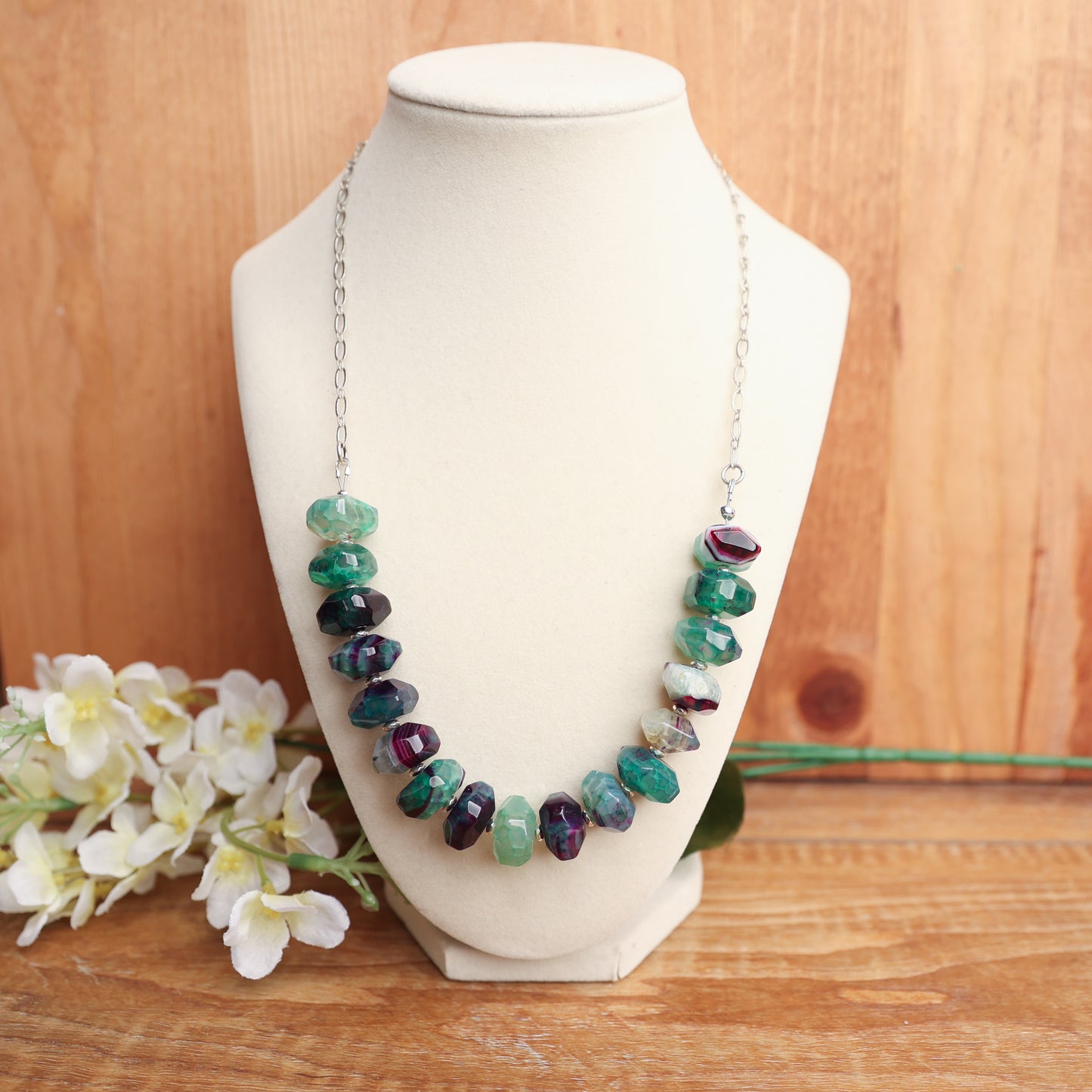 Dragon Vein Agate Chunky Necklace