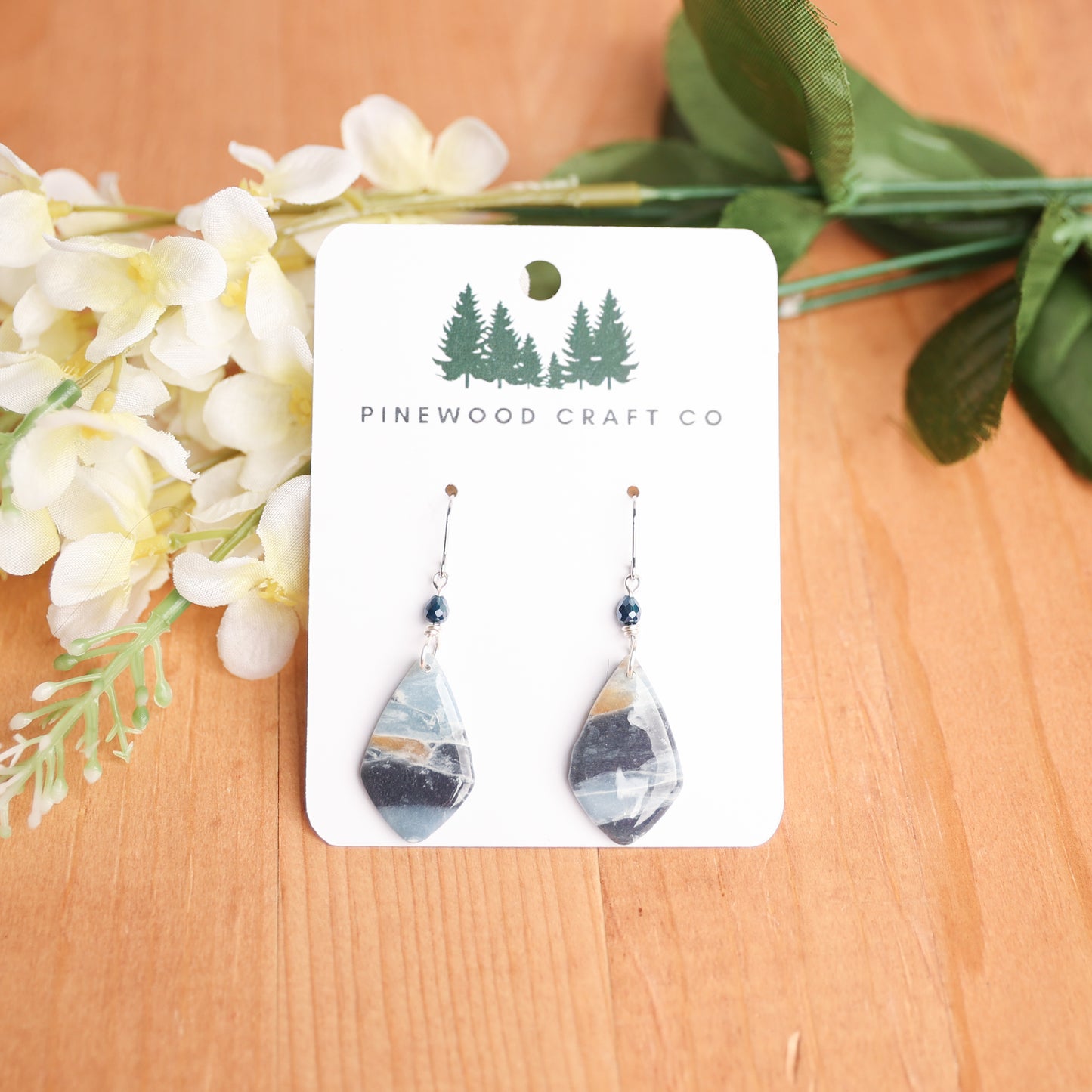 Polymer Clay and glass Dangles