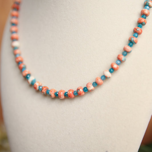 Rainforest Jasper & Apatite Necklace