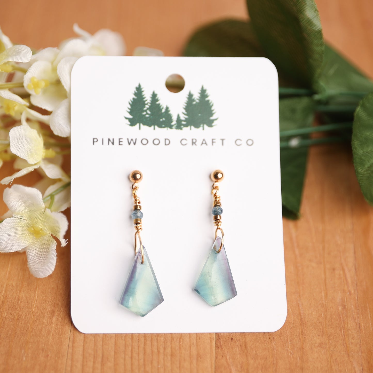 Rainbow Fluorite Dangles