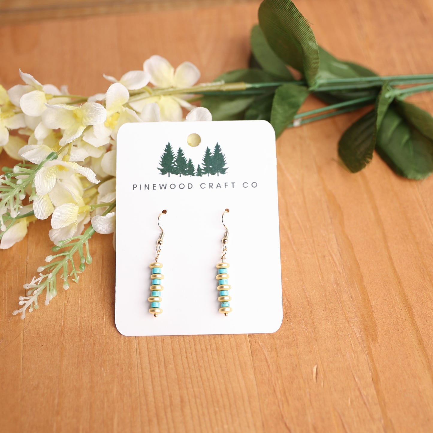 Howlite and Hematite dangles