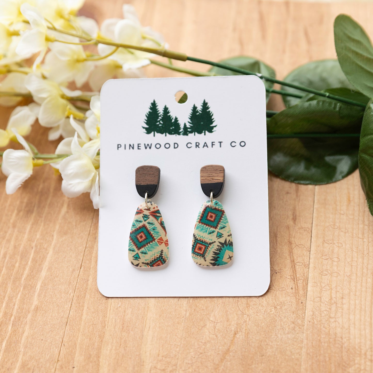 Southwestern Pattern Dangle Earrings