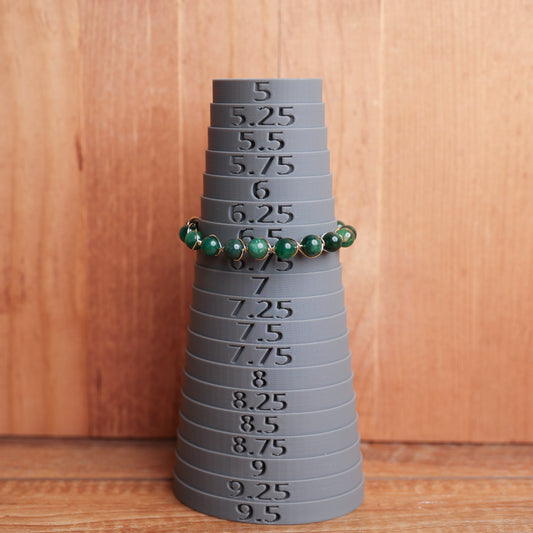 Hand wrapped Fuchsite Necklace.