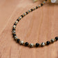 Dalmatian Jasper & Black Obsidian Necklace – 18.5” with 2” Extender