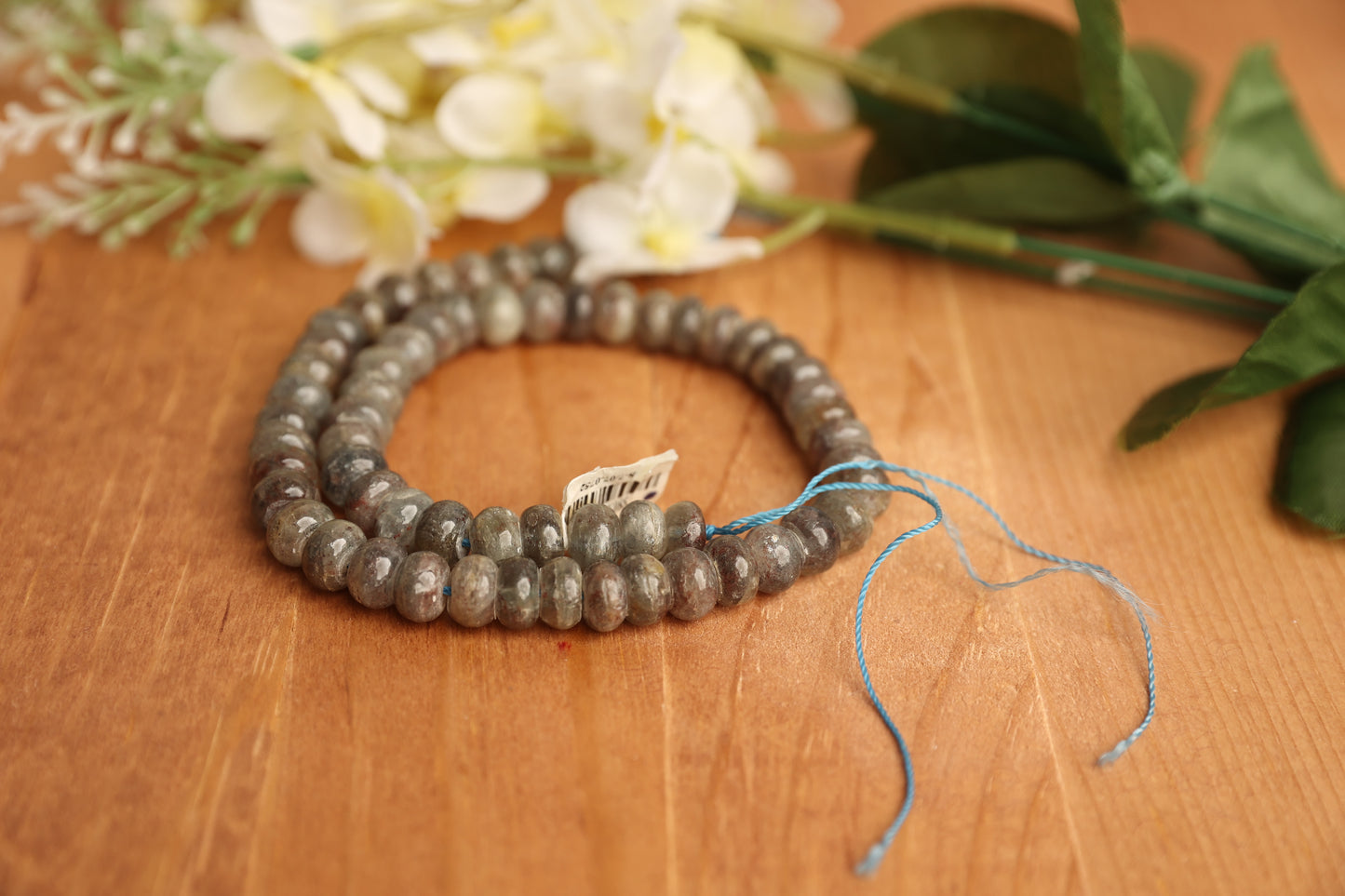 Kyanite Rondelle Beads – 10 × 6 mm