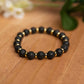 Lava Rock Bracelet with Gold-Plated Spacers