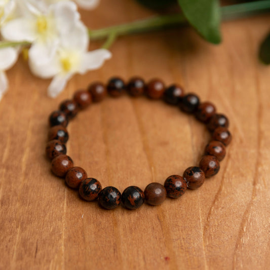 Mahogany Obsidian Gemstone Bracelet