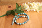 Blue Crazy Lace Agate  12mm Lantern Bicone