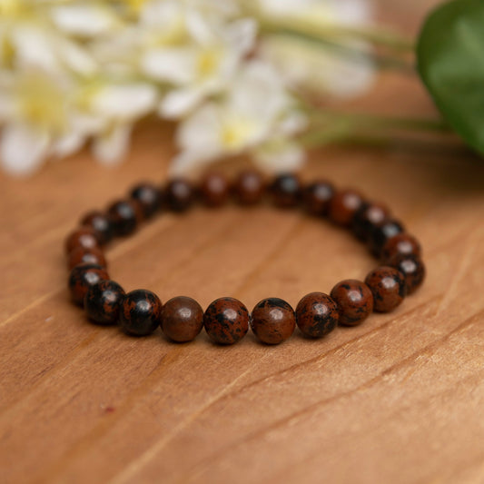 Mahogany Obsidian Gemstone Bracelet