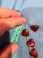 Red Tiger’s Eye Triangle Beads