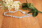Natural Blue Chalcedony 2-Hole Diamond Beads