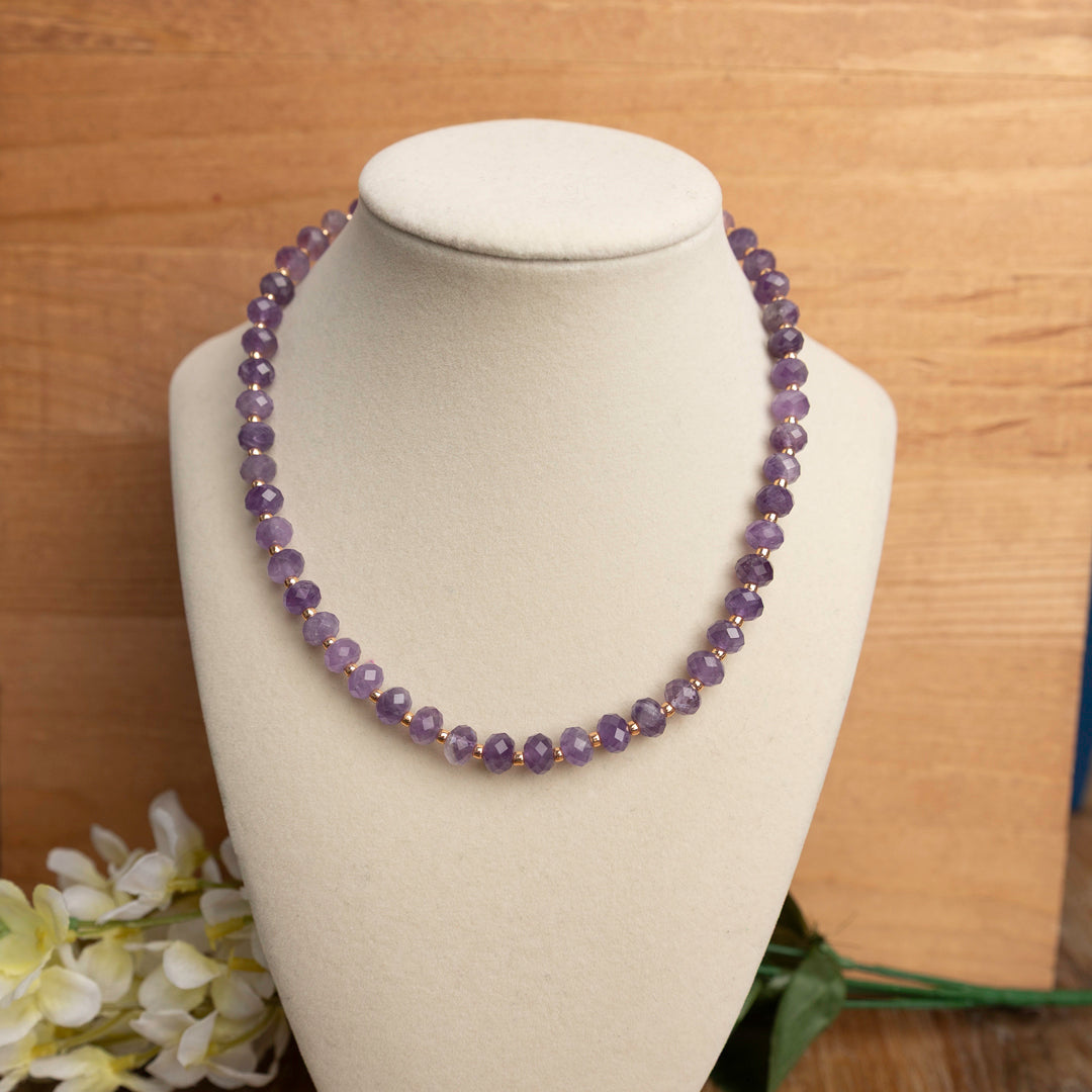 Amethyst and Seed Bead