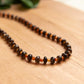 Smokey Quartz & Carnelian Necklace - 17.5 inches + 2-inch extender