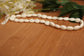 White Agate (?) Faceted Oval Beads – approx. 14×10mm