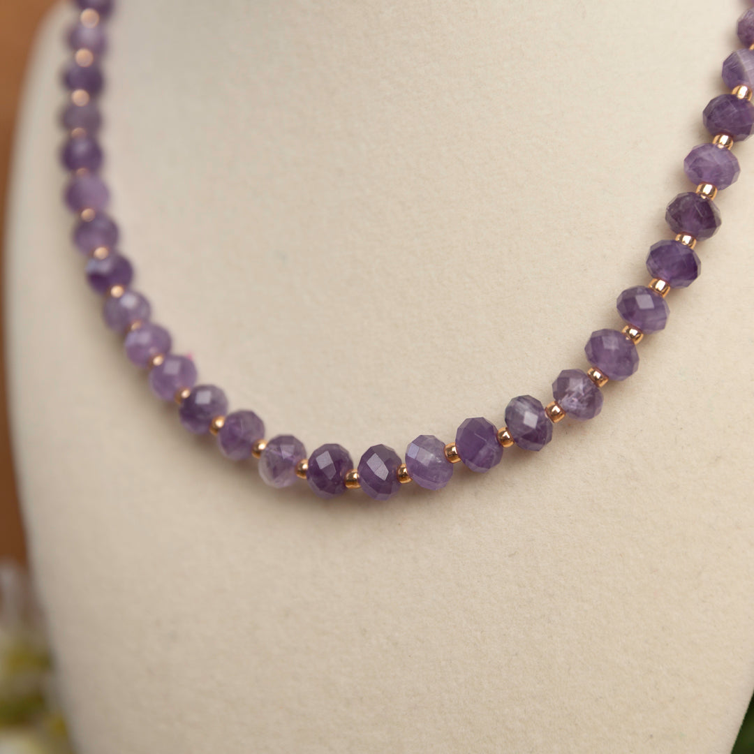 Amethyst and Seed Bead