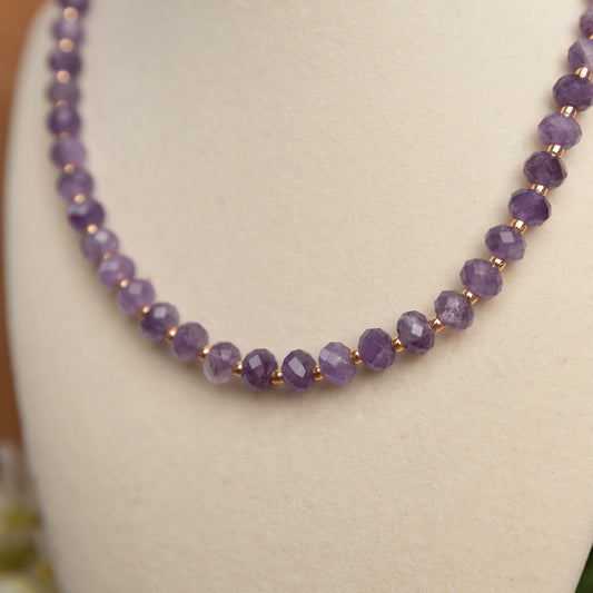 Amethyst and Seed Bead