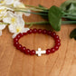 India Ruby Gemstone Cross Bracelet