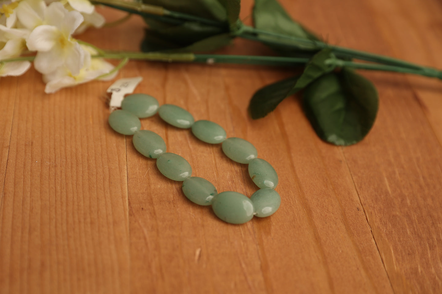 Green Aventurine Smooth Oval Beads – 17.5×13mm