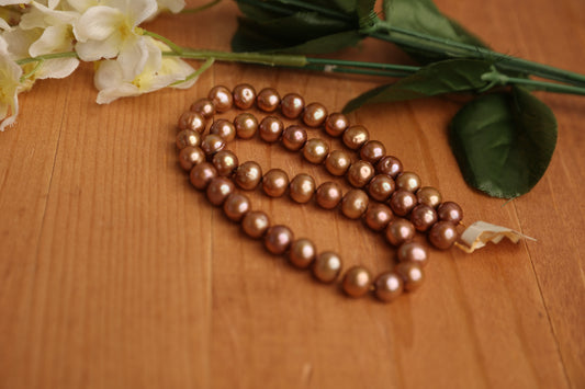 Bronze Freshwater Pearls – approx. 8.5mm