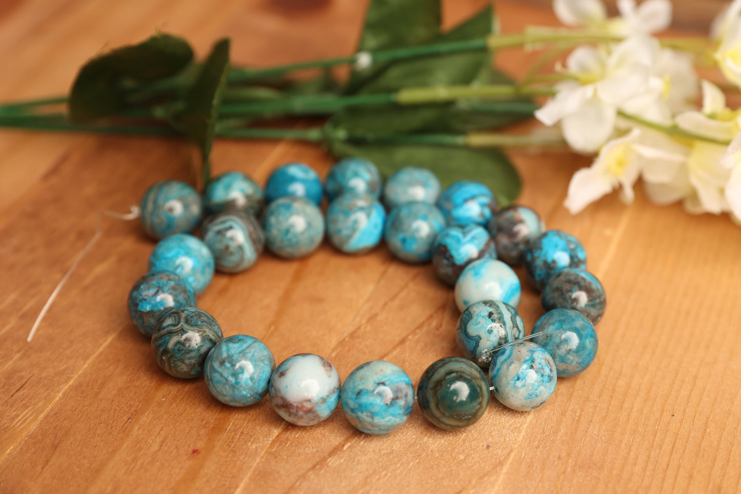 16mm Blue Crazy Lace Agate Rounds