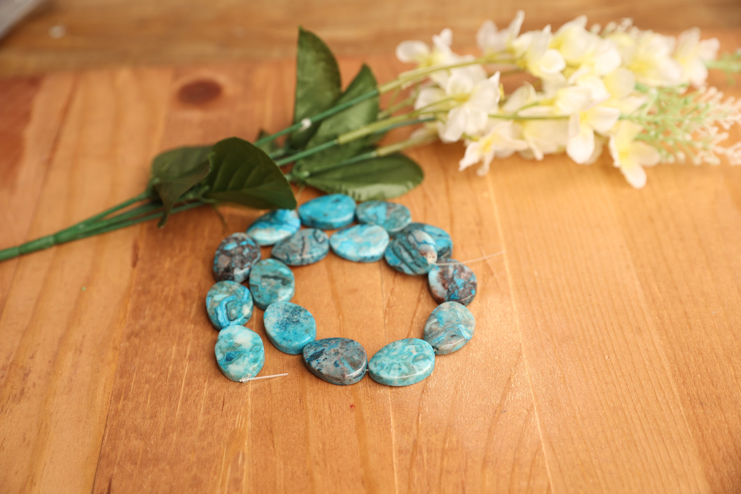 Blue Crazy Lace Agate 18x25mm Twisted Oval