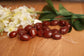 Faceted Carnelian (?) Oval Nuggets — approx. 23×18mm