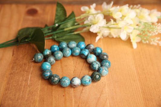 16mm Blue Crazy Lace Agate Rounds