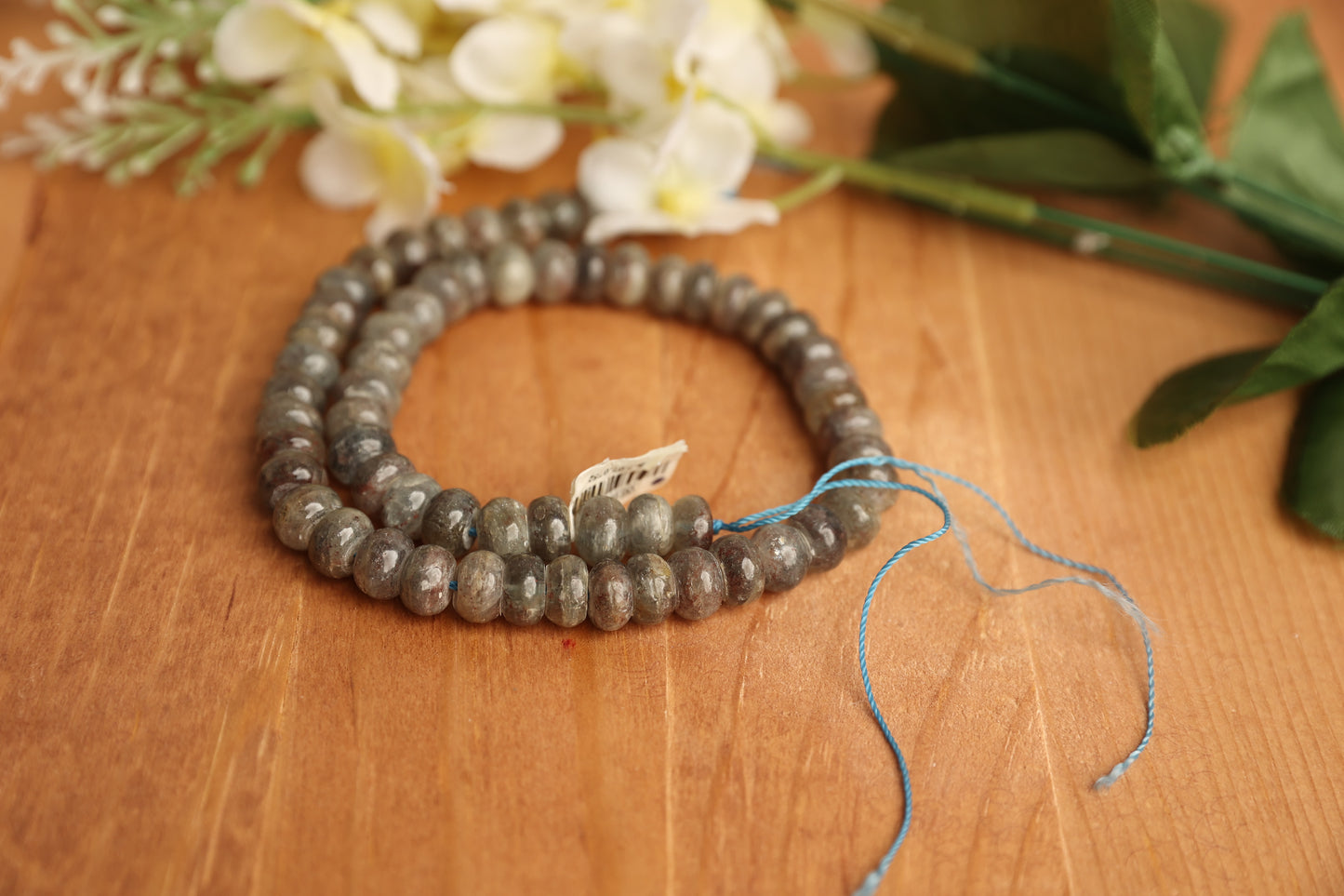 Kyanite Rondelle Beads – 10 × 6 mm