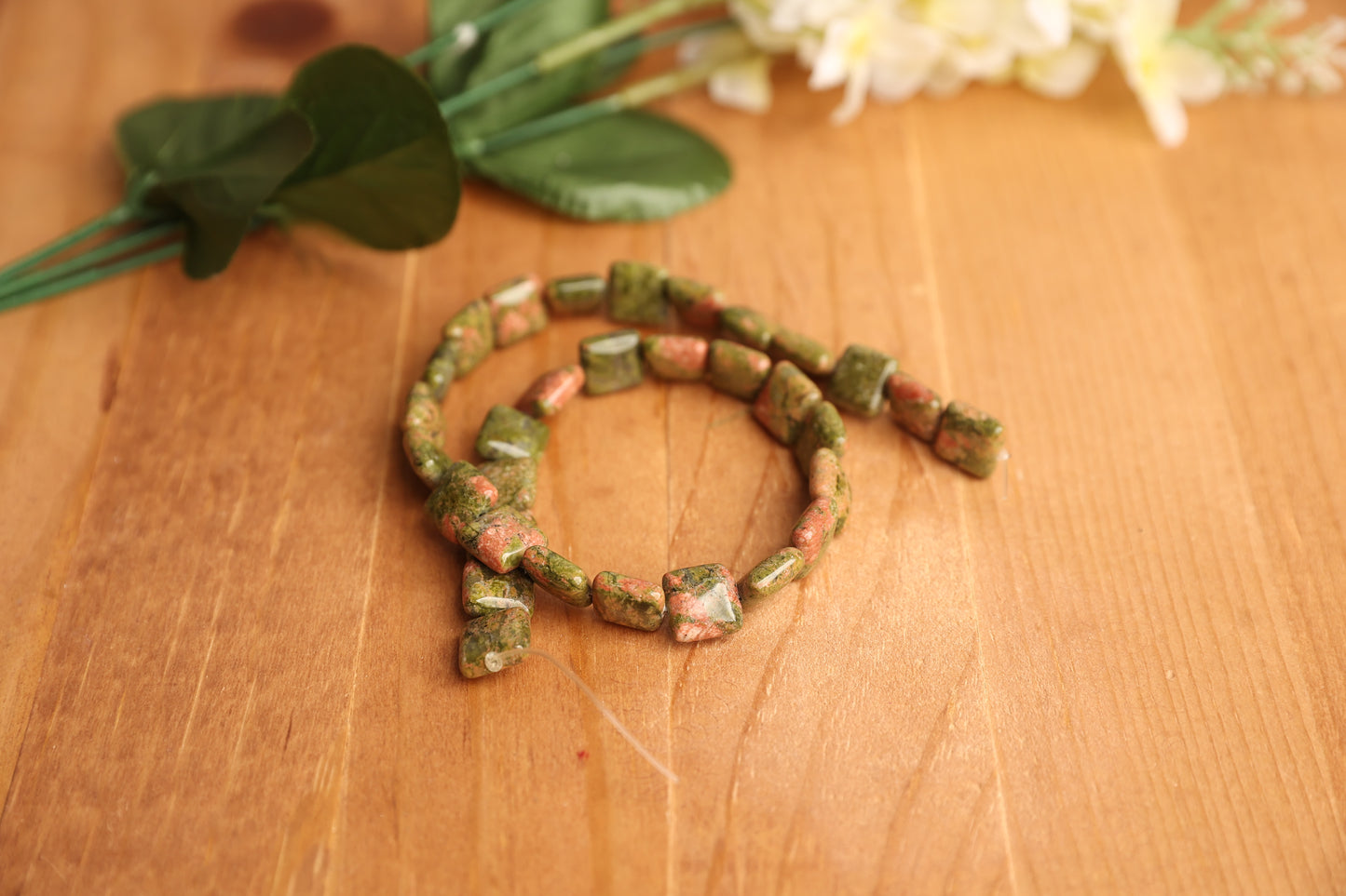 12mm Unakite Square