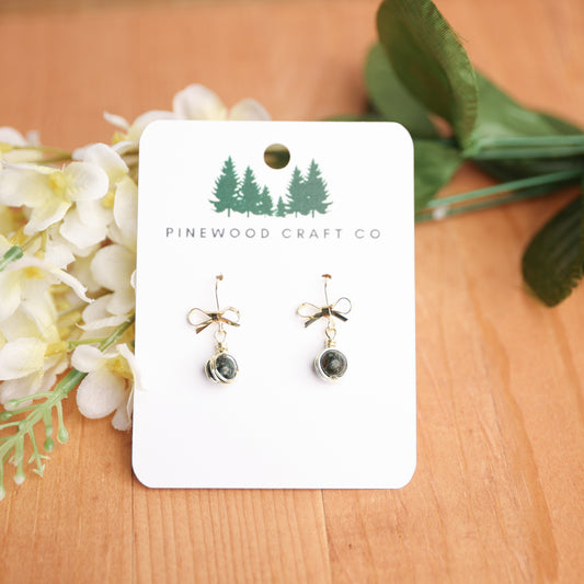 Seraphinite Bow Earrings