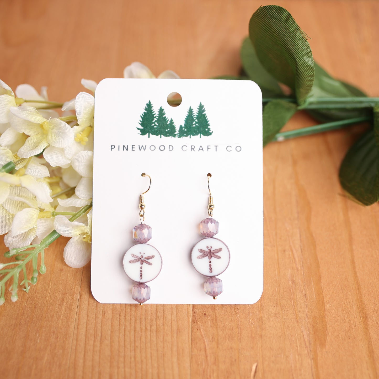 Dragonfly Czech Glass Earrings