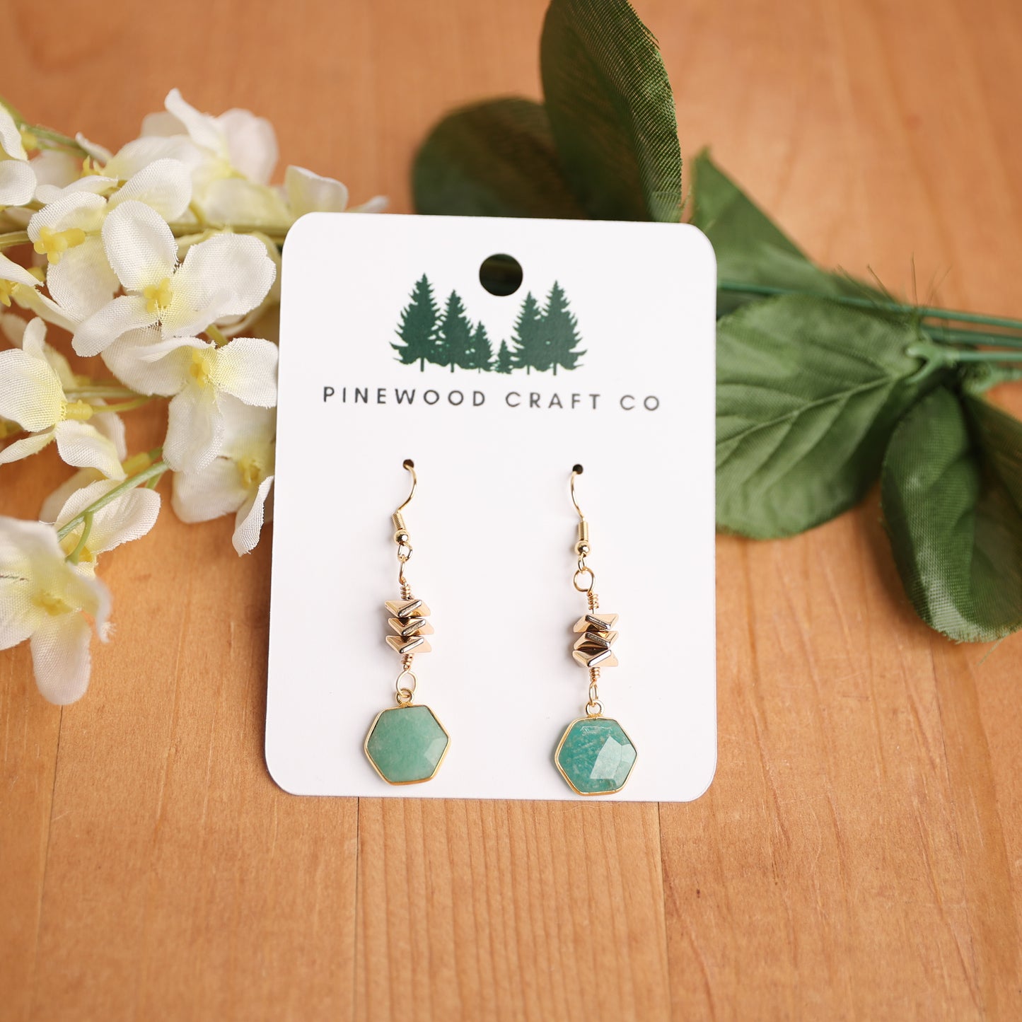 Amazonite and Gold Hematite