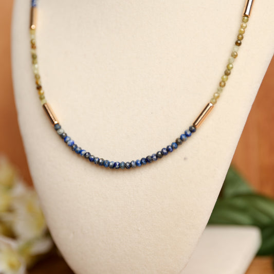 Golden Hour Blues Necklace