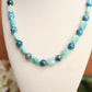 Blue Apatite &amp; Amazonite Necklace – 18" + 2" Extender
