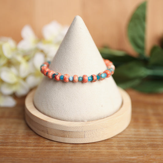 Rainforest Jasper & Apatite Bracelet