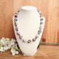 Chevron Amethyst w/Silver Hematite and Amethyst Spacers