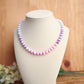 Pastel Dyed Opal & Purple Zircon Necklace