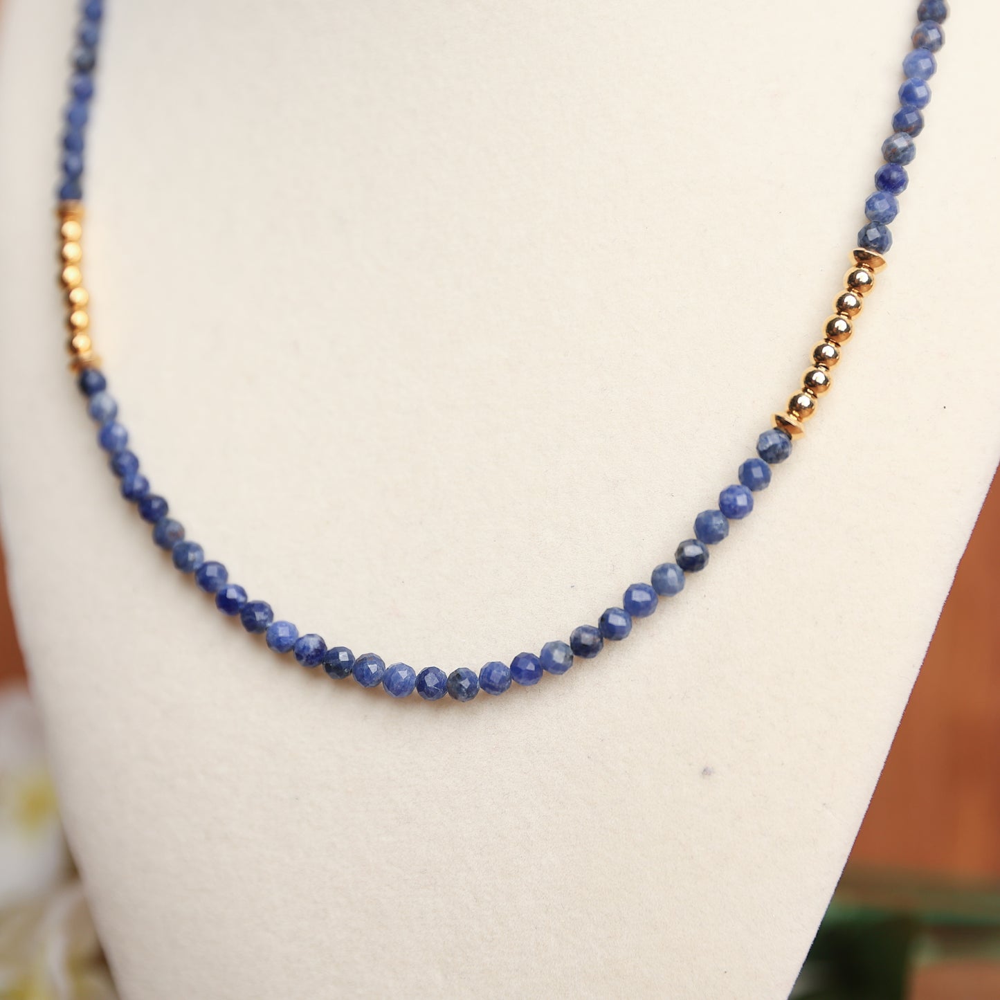 Sapphire & Gold Neckalce