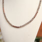 Ice Obsidian &amp; Copper Toned Necklace – 17.5" + Extender