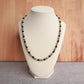 Dalmatian Jasper & Black Obsidian Necklace – 18.5” with 2” Extender