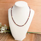 Garnet Necklace with Gold Accents