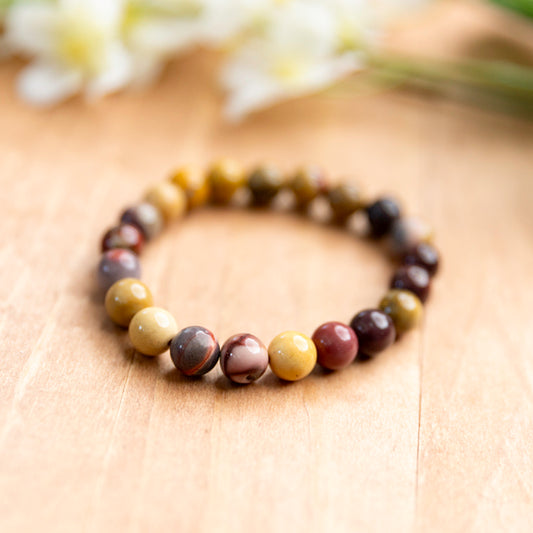 Mookaite Stretch Bracelet - 6.25 inches unstretched