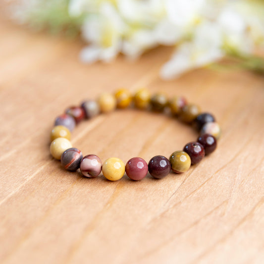 Mookaite Stretch Bracelet - 6.25 inches unstretched