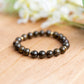 Bronzite w/Gold plated Spacers - 6.25 inches unstretched
