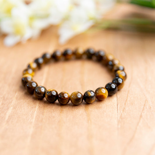 Tigers Eyes Stretch Bracelet - 6.5 inches unstretched