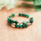 Ruby in Zoisite, Fuchsite and Hematite Memory Wire