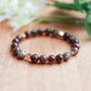 Plum Tourmaline w/Gold Plated Spacer Stretch Bracelet - 6.75 inches unstretched