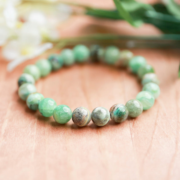 Green Line Jasper - 7.5 inches Unstretched