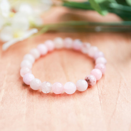 Cherry Blossom jasper - 6.25 inches unstretched